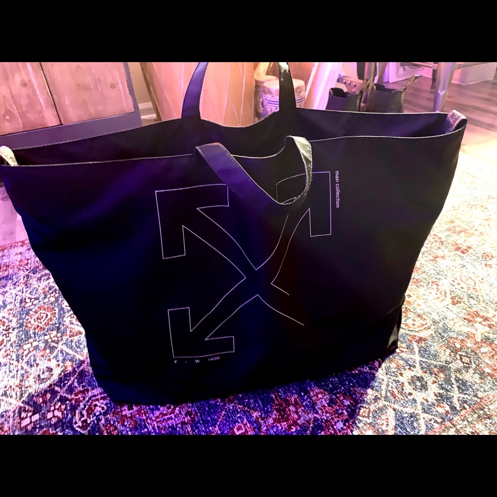 Off-White nylon tote bag